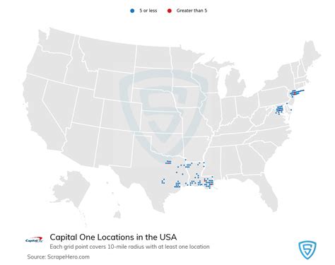 List of all Capital One bank locations in the USA - ScrapeHero Data Store