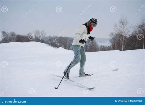 Skiing in Quebec City stock image. Image of classic, person - 7968463