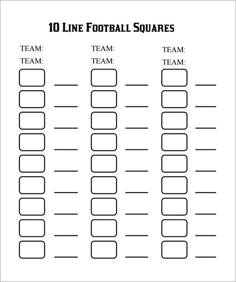 FREE 7+ Beautiful Sample Foot Ball Square Templates in PDF | MS Word