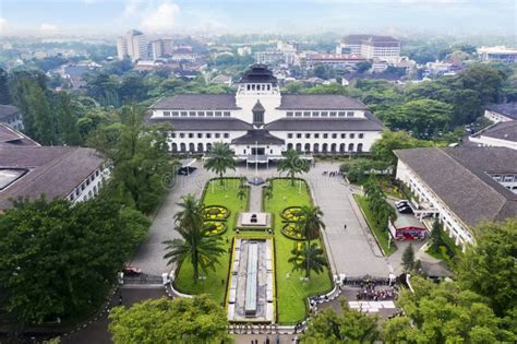 View Of Gedung Sate, An Old Historical Building With Art Deco Style In ...