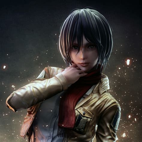 2932x2932 mikasa ackerman, attack on titan, intelligence legion Ipad ...