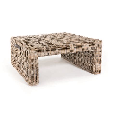 Square Rattan Coffee Table - Rattan | Coffee table square, Rattan ...