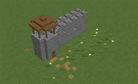 Castle wall design. Any feedback? : Minecraft