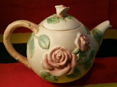 Fitz and Floyd - Teapot - 1 1/2 Quarts - 1987 - Roses Floral Leaves - FF Japan | eBay