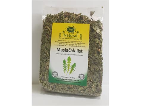 Maslačak list / Taraxacum officinale - MB Natural - Ljekovito bilje ...