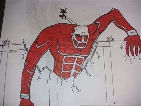 Aot Colossal Titan Drawing - bmp-urban