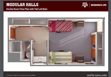 Texas A&M Modular Floor Plan-Rudder Hall | Modular floor plans, Dorm ...