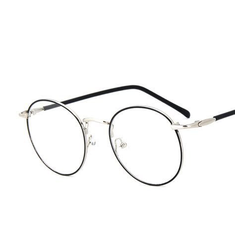 Round Thin Rim Fashion Vintage/Retro Metal FullRim Optical Prescription ...