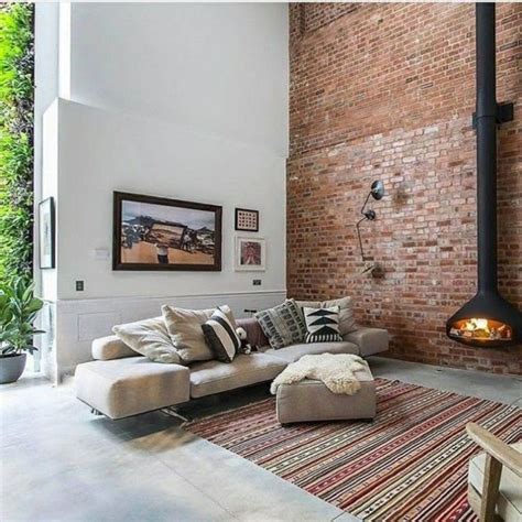 60 Fascinating Exposed Brick Wall Ideas for Living Room - Hoommy.com | Brick wall living room ...