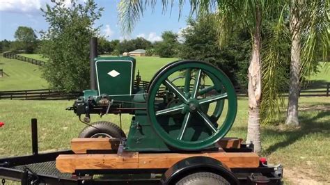 8hp Worthington Antique Kerosene / Gas Engine Running Slow - YouTube