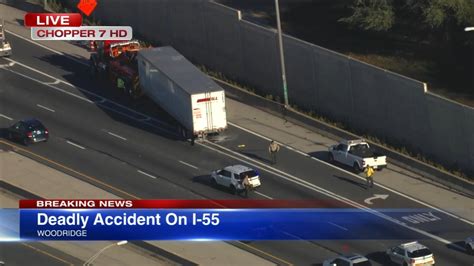 Fatal accident on I-55 today: 1 person killed in semi truck, car crash in DuPage County by ...