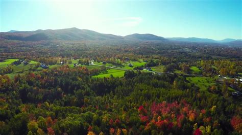 Rutland Vermont Fall Aerial Video - YouTube