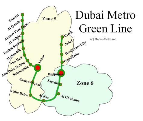 Dubai Metro Map