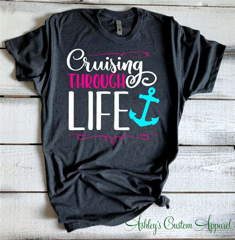 Cruise Shirts Cruising Through Life Family Cruise Shirt | Etsy Family Cruise Shirts, Boat Shirts ...