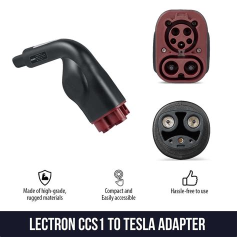 CCS1 to Tesla Charging Adapter, 200A & 100-800V DC | Lectron — Lectron EV