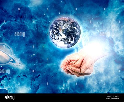 Earth in hands. Elements of this image furnished by NASA Stock Photo ...