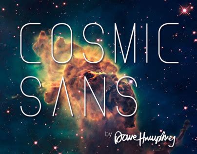 Font: Cosmic Sans on Behance