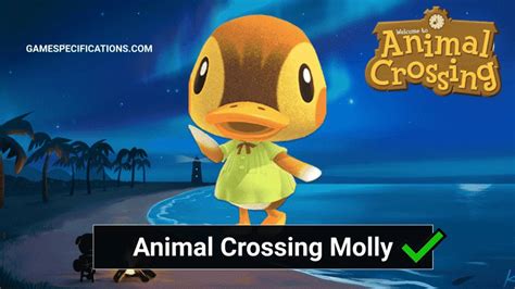 Molly Animal Crossing Complete Character Guide - Game Specifications