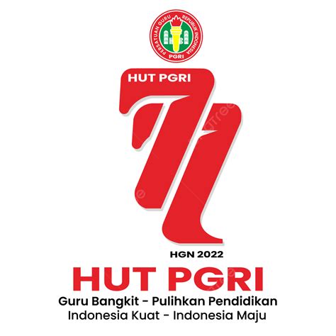 Logo Resmi 77 Hut Pgri Persatuan Guru Pepublik Indonesia, Logo 77 Pgri, Logo Resmi Hut 77 Pgri ...