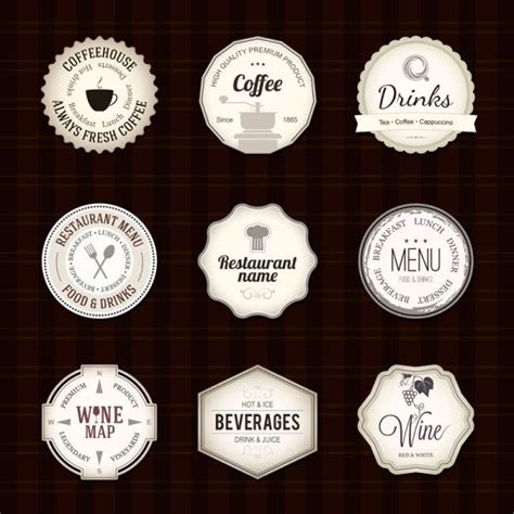 Coffee Label | Free Vector Graphic Download | Coffee label, Wine map, Restaurant