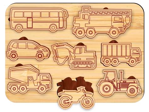 Vehicle puzzle – 3D Model – Vector files