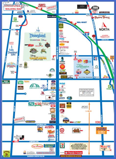 Anaheim Map - ToursMaps.com