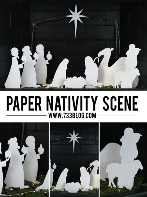 Paper Nativity Scene Patterns