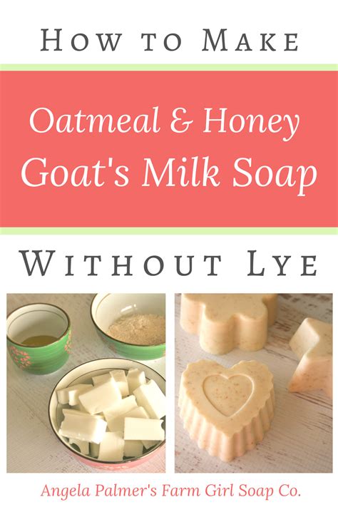 How To Make Oatmeal, Honey, and Goats Milk Soap Without Lye | Goat milk soap recipe, Diy goat ...