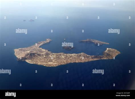 Whole Aerial View Of Santorini Island Stock Photo - Alamy