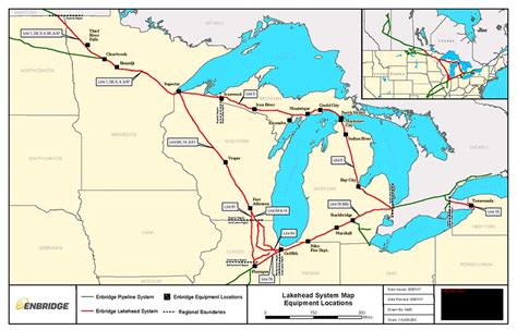 Enbridge Line 5 Route Map