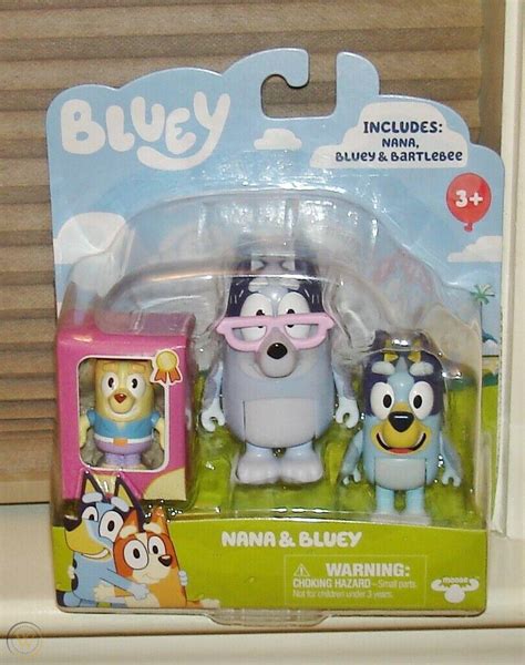 Bluey Nana & Bluey With Bartlebee figures Brand New | #4554847916