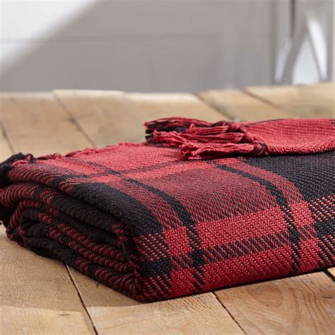 Grant Red & Black Plaid Throw Blanket – Emory Valley Mercantile