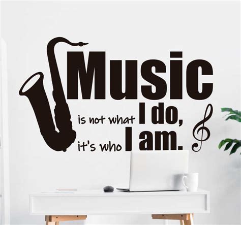 I am music wall decal - TenStickers