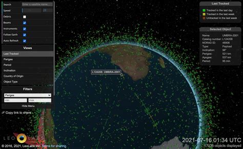 Umbra on Twitter: "Our friends at @LeoLabs_Space are tracking Umbra's commercial spacecraft ...