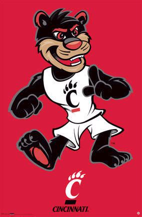 University of Cincinnati Bearcats Football Team Mascot Poster