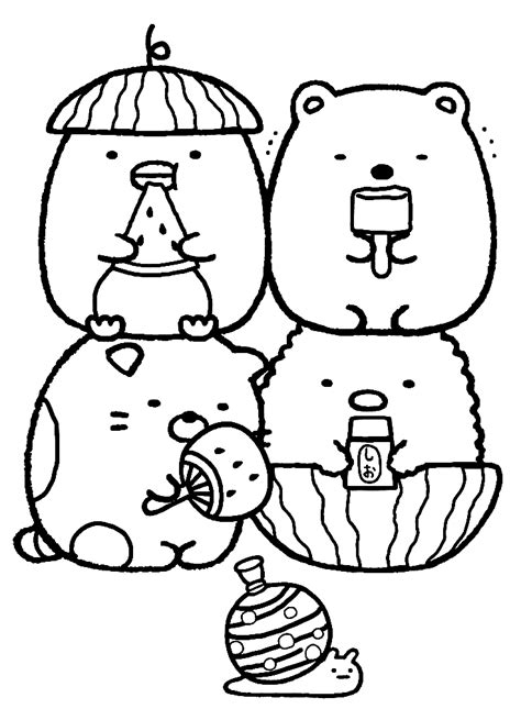 65 Sumikko Gurashi Coloring Pages - ColoringPagesOnly.com