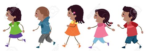 Children Walking Clipart | Free download on ClipArtMag