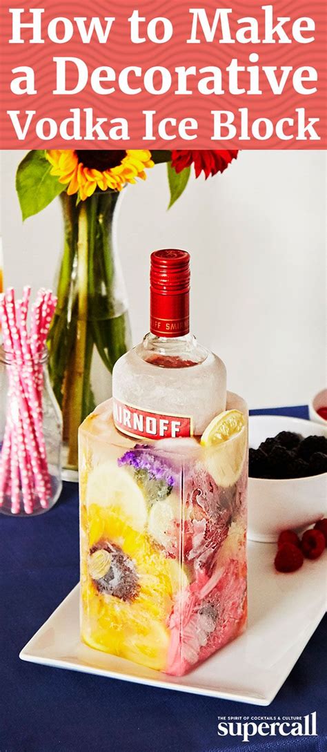 How to Make a Vodka Ice Block | Ice blocks, Brunch bar, Vodka ice