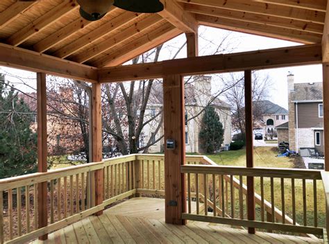 Open Porch with Gable Roof by Chicago Area Porch Builder Archadeck of Chicagoland | Pergola ...