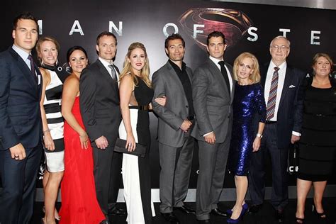 Henry Cavill and His Brothers at the Man of Steel Premiere