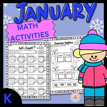 Winter Math Activities| January Morning Work|First Day Back From Winter Break