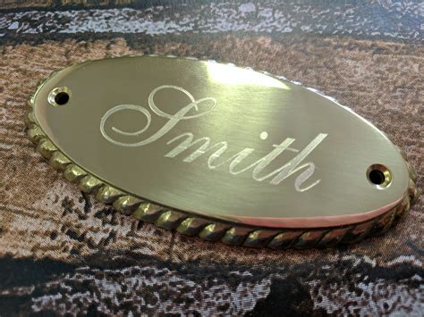 Brass Engraved Decorative Name Plates by CECorporateandSports on Etsy ...