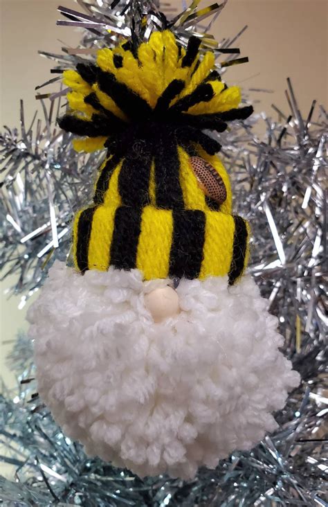 Steelers Football Ornaments, Football Ornaments, Yellow and Black ...