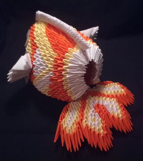 3D Origami Fish Back by Xanokah on DeviantArt