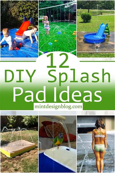 12 DIY Splash Pad Ideas For Water Fun - Mint Design Blog