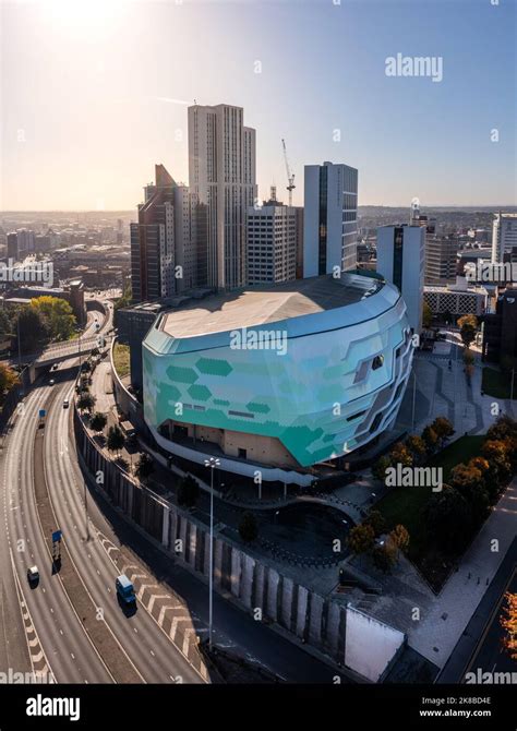 FIRST DIRECT ARENA, LEEDS, UK - OCTOBER 13, 2022. An aerial view of The ...