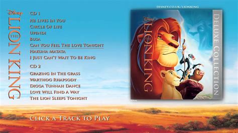 The Lion King Soundtrack - Deluxe Edition - Album Sampler - YouTube