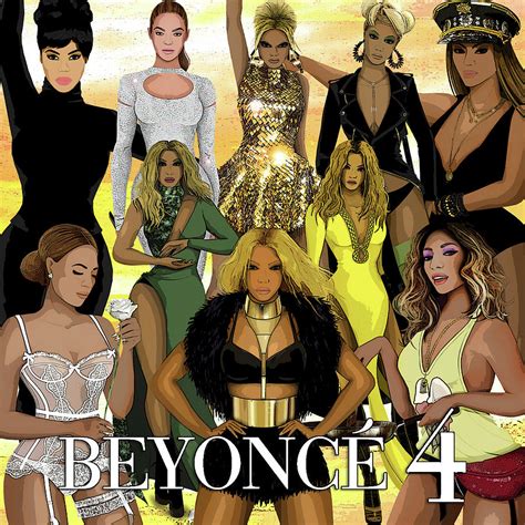 Beyonce - 4 - ALBUM Digital Art by Bo Kev - Pixels