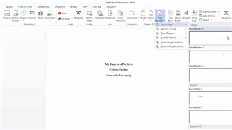 Adding an APA running head and page numbers in Word - YouTube