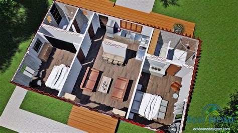 Shipping Container Home Floor Plans 2 Bedroom
